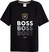BOSS Kidswear Kids' Short Sleeve Logo Graphic T-Shirt
