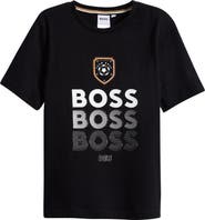 BOSS Kidswear Kids' Short Sleeve Logo Graphic T-Shirt