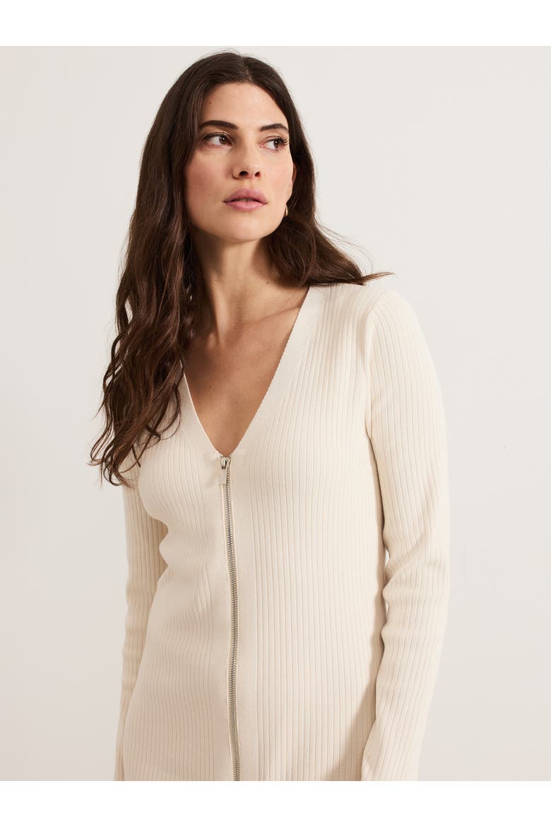 Ella Ribbed Knit Dress, Alternate, color, Natural