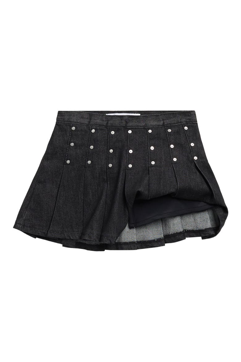 Kids' Gladiator Pleated Skort, Alternate, color, BLACK WASH