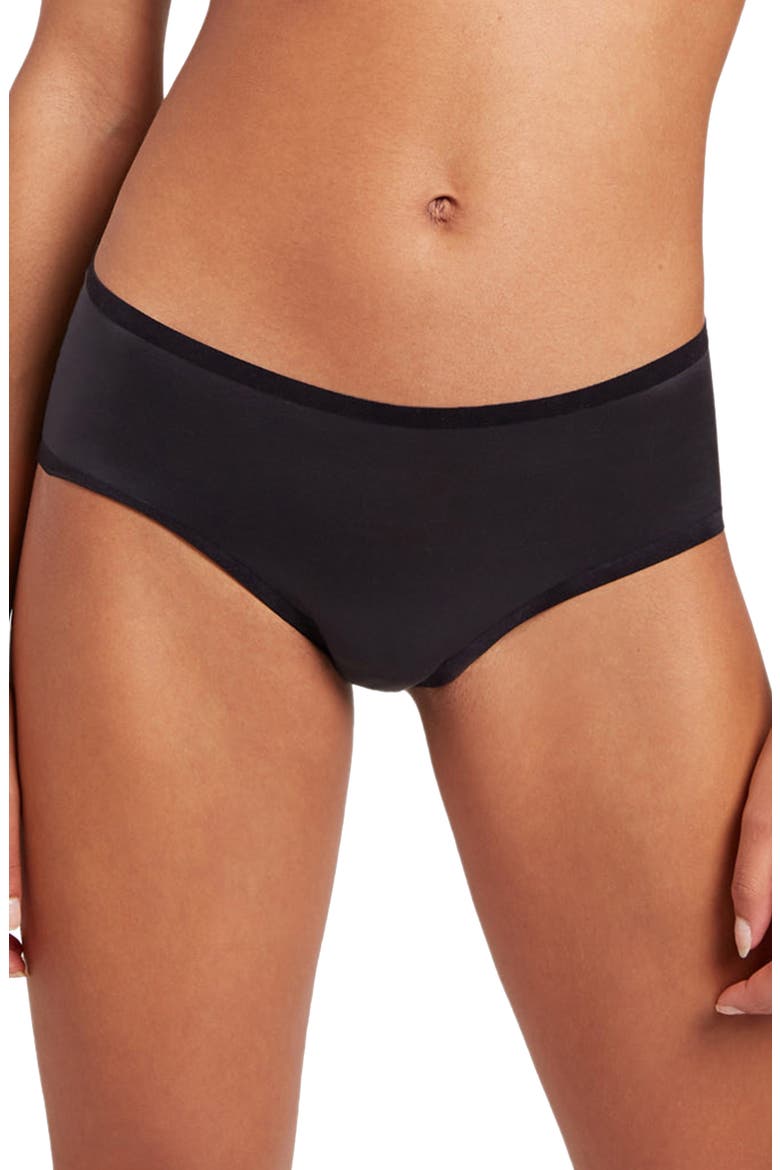 Sheer Touch Hipster Briefs, Main, color, BLACK