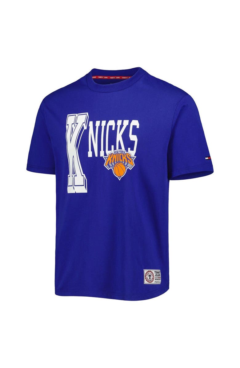 TOMMY JEANS Men's Tommy Jeans Blue New York Knicks Mel Varsity T-Shirt, Alternate, color, 