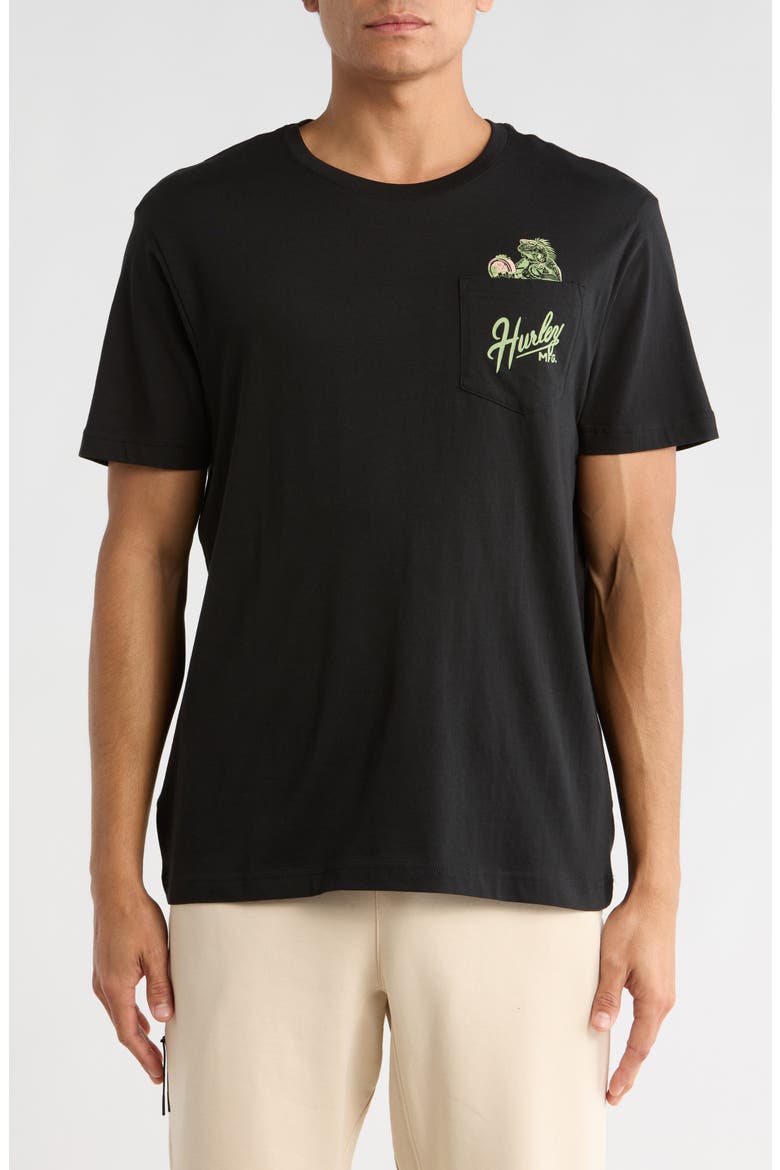 Lounge Lizard Peek-A-Boo Graphic T-Shirt, Main, color, BLACK
