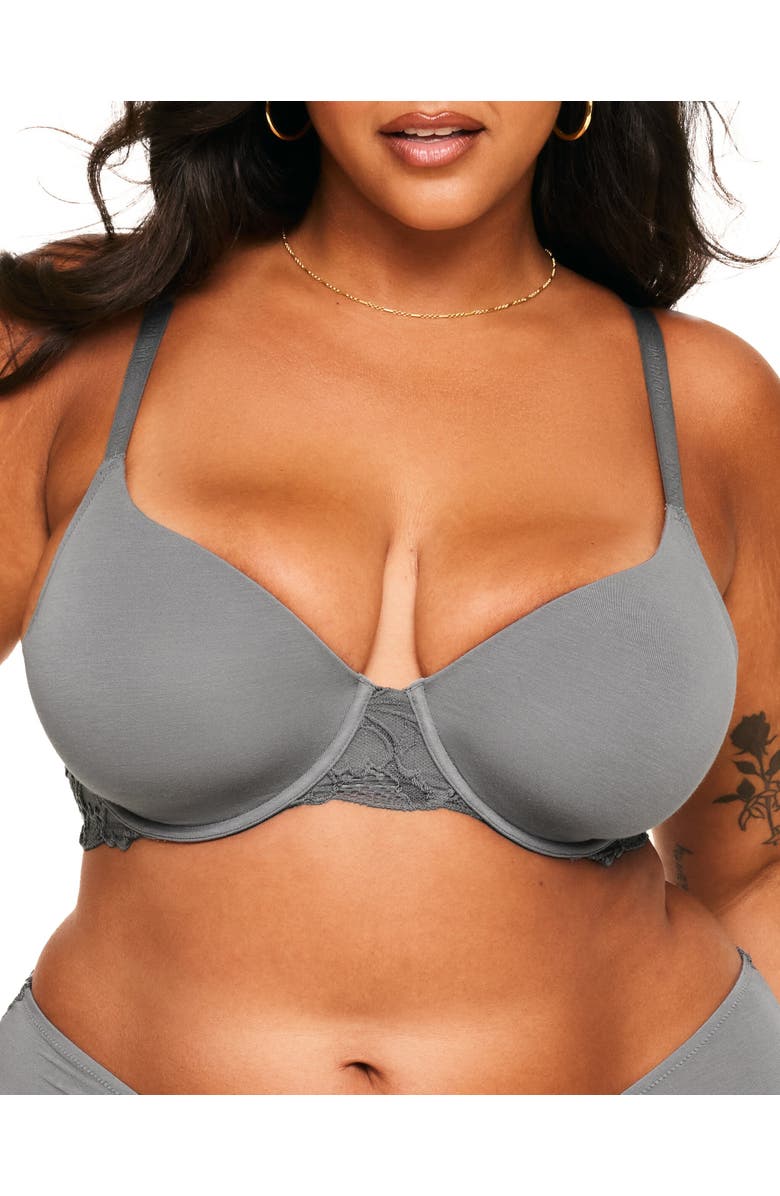 Adore Me Teagan Contour Full Coverage Bra, Main, color, Dark Grey
