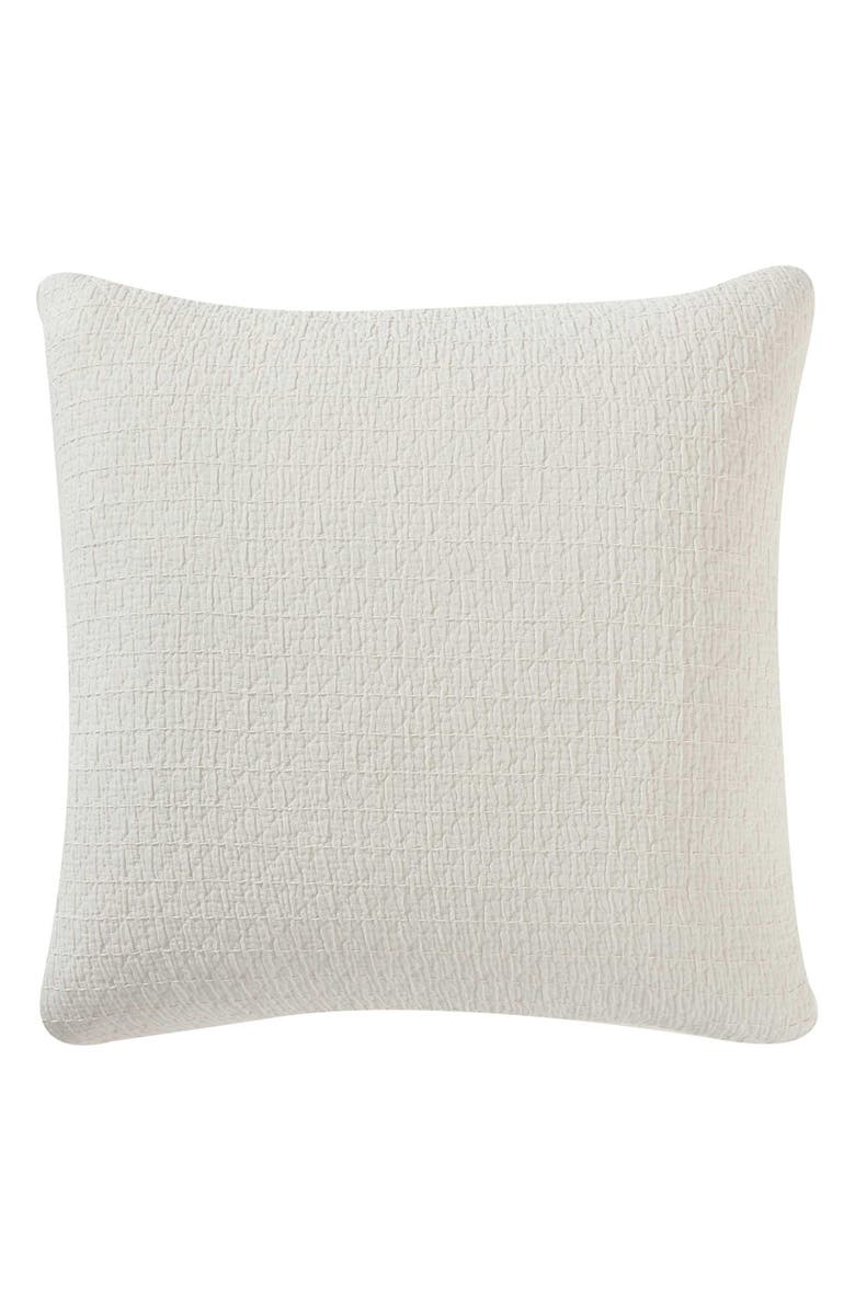 Nautica Wave Texture Square Accent Pillow, Main, color, White