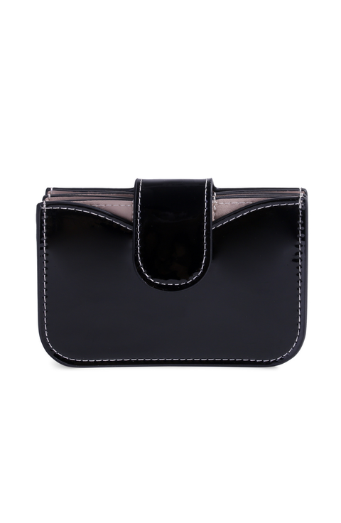 Lili Patent Leather Accordion Wallet