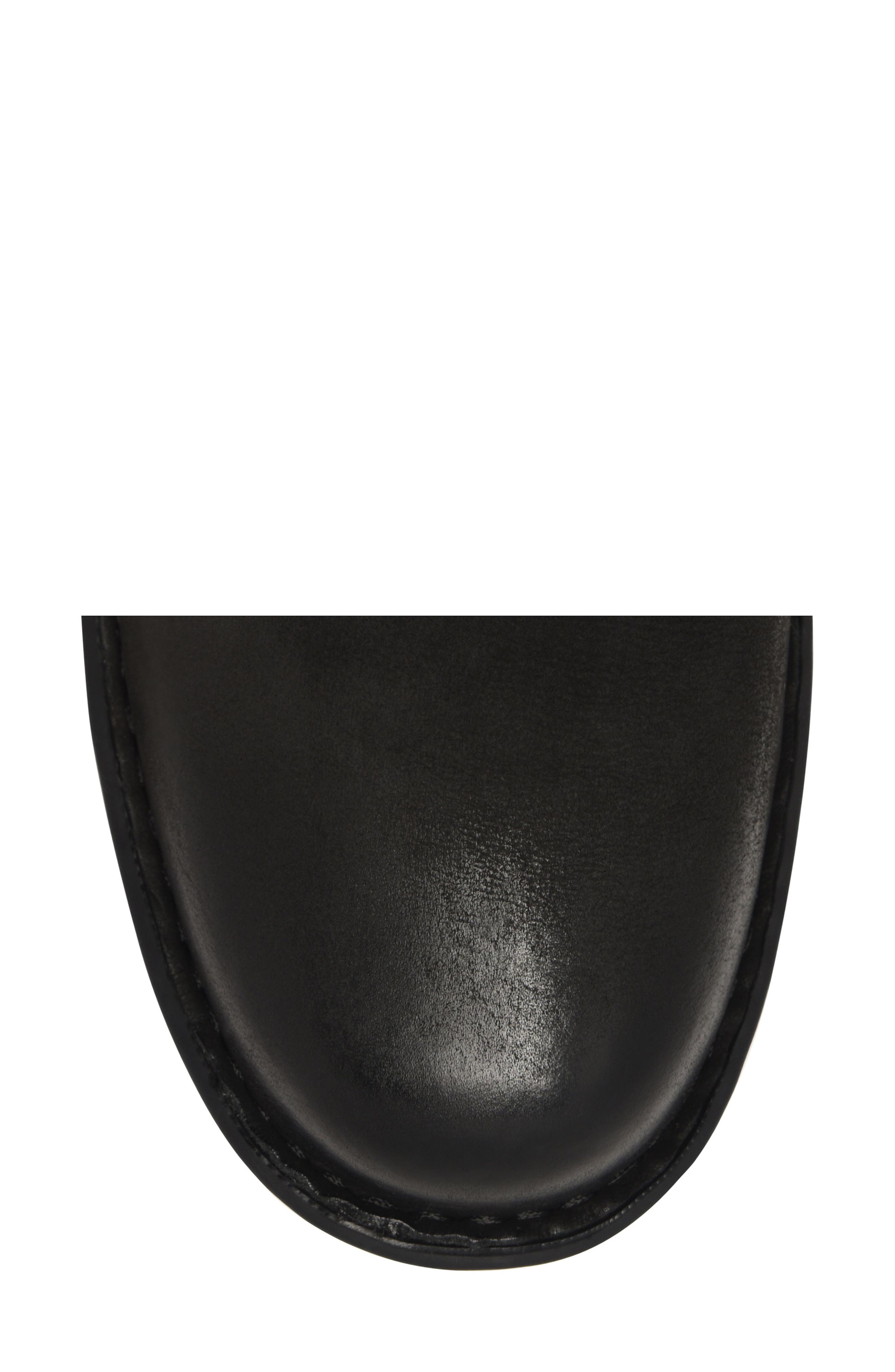 Mercado Leather Bootie, Alternate, color, BLACK NUBUCK