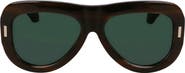 FERRAGAMO Rivets 57mm Aviator Sunglasses