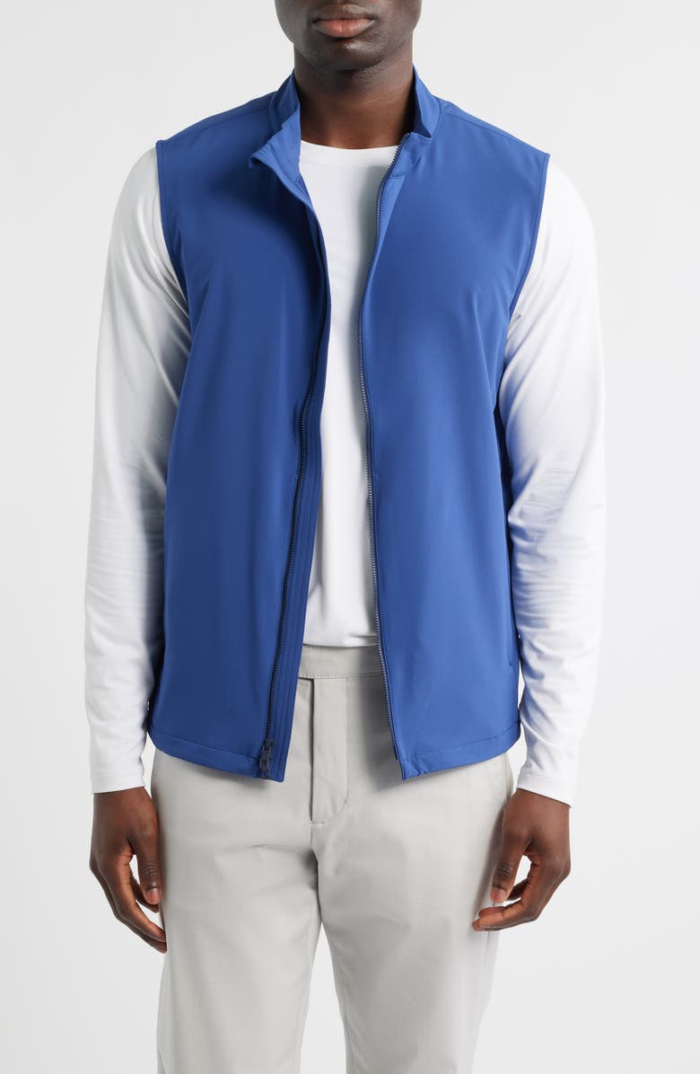 Peter Millar Dunes Water Resistant Golf Vest, Main, color, Sport Navy