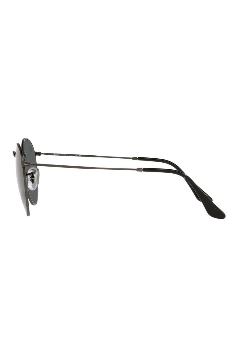 Icons 53mm Retro Sunglasses, Alternate, color, ANTIQUE GUNMETAL/ DARK GREY
