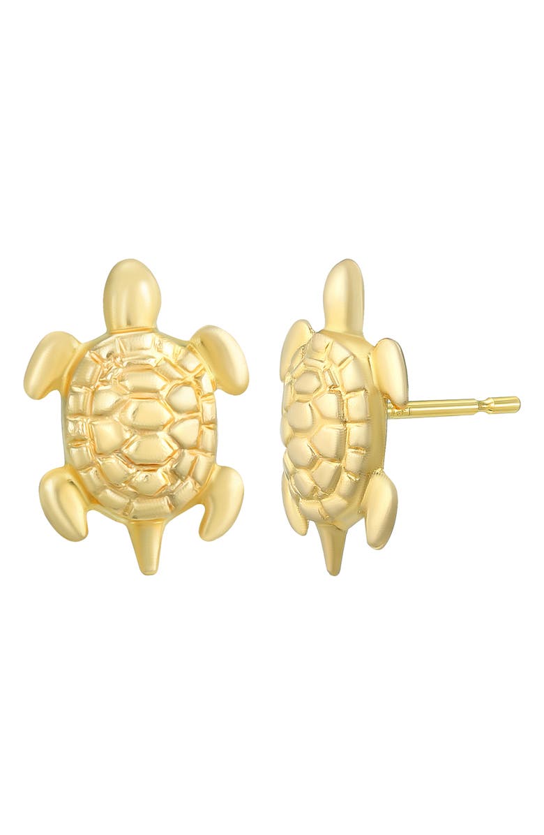 CANDELA JEWELRY Turtle Stud Earrings, Main, color, 