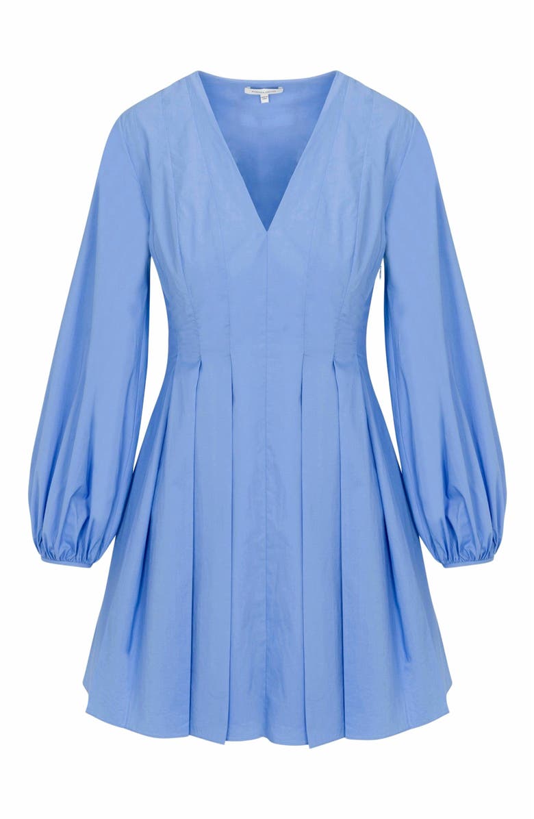 Rebecca Taylor Yara Poplin Dress, Alternate, color, Bluebell