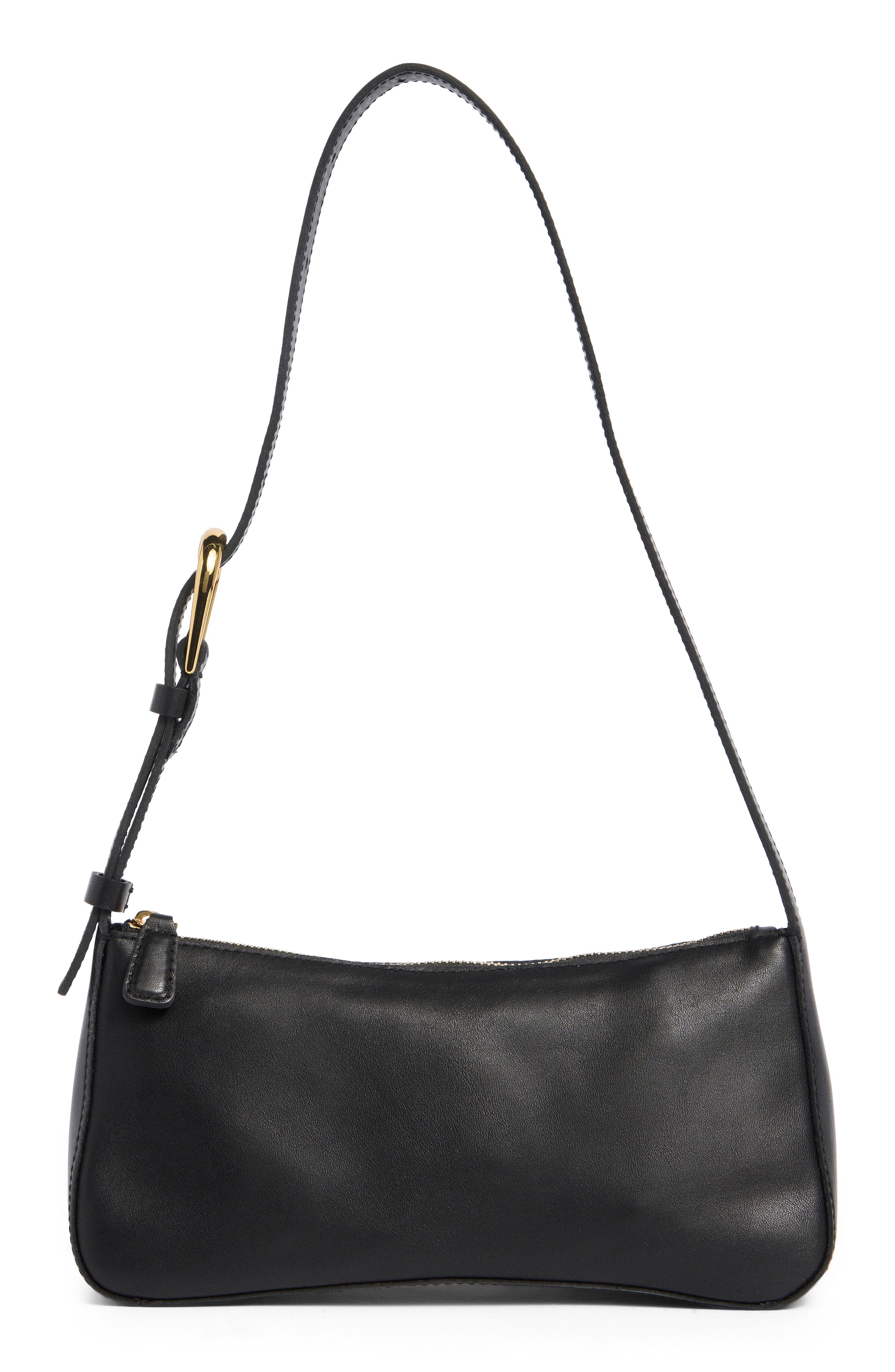 Madewell The Sculptural Buckle Leather Shoulder Bag