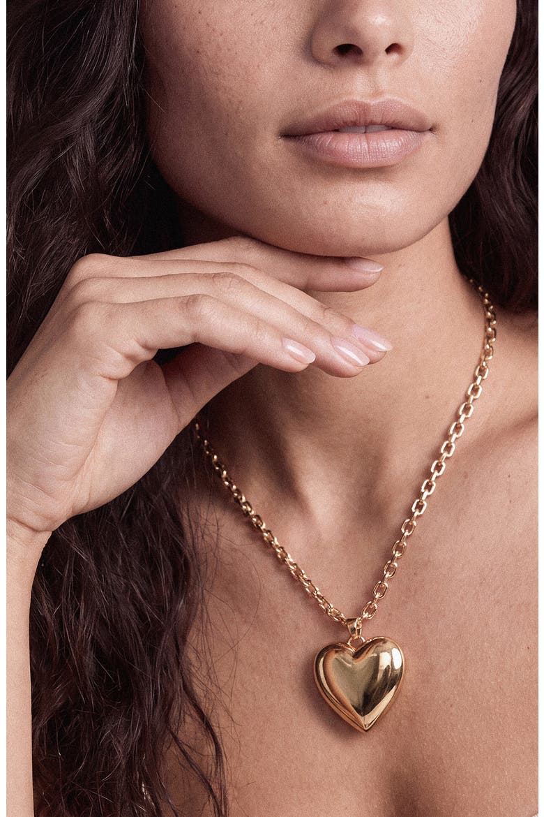 Heart Pendant Necklace, Alternate, color, GOLD