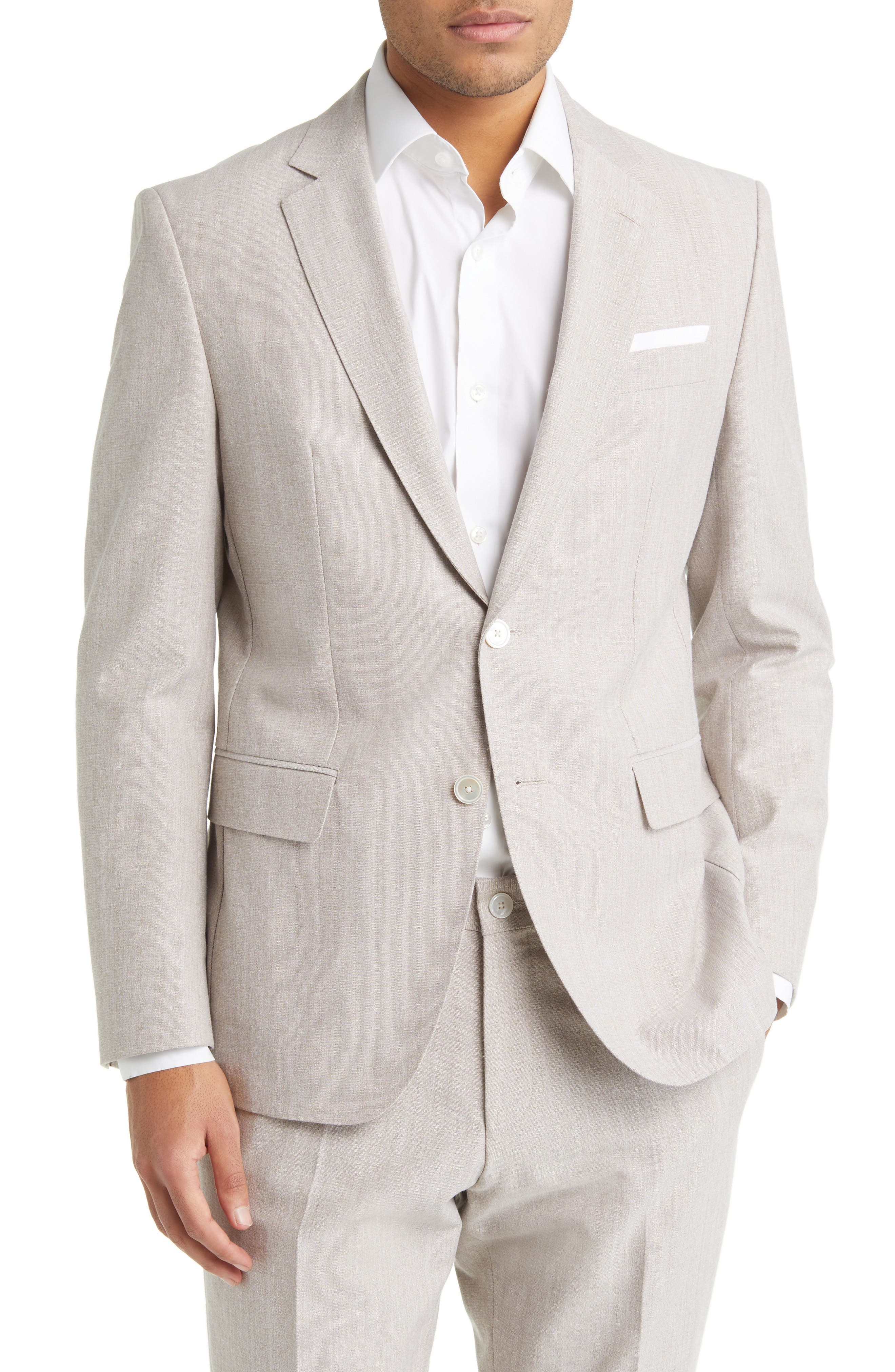BOSS Hutson Cotton Blend Blazer