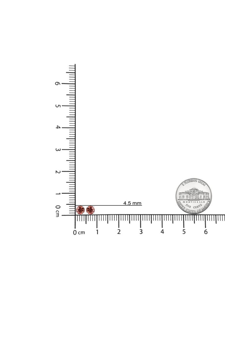 Haus of Brilliance 14K Gold 3/4 Cttw Round Pink Diamond Solitaire Stud Earrings, Alternate, color, White