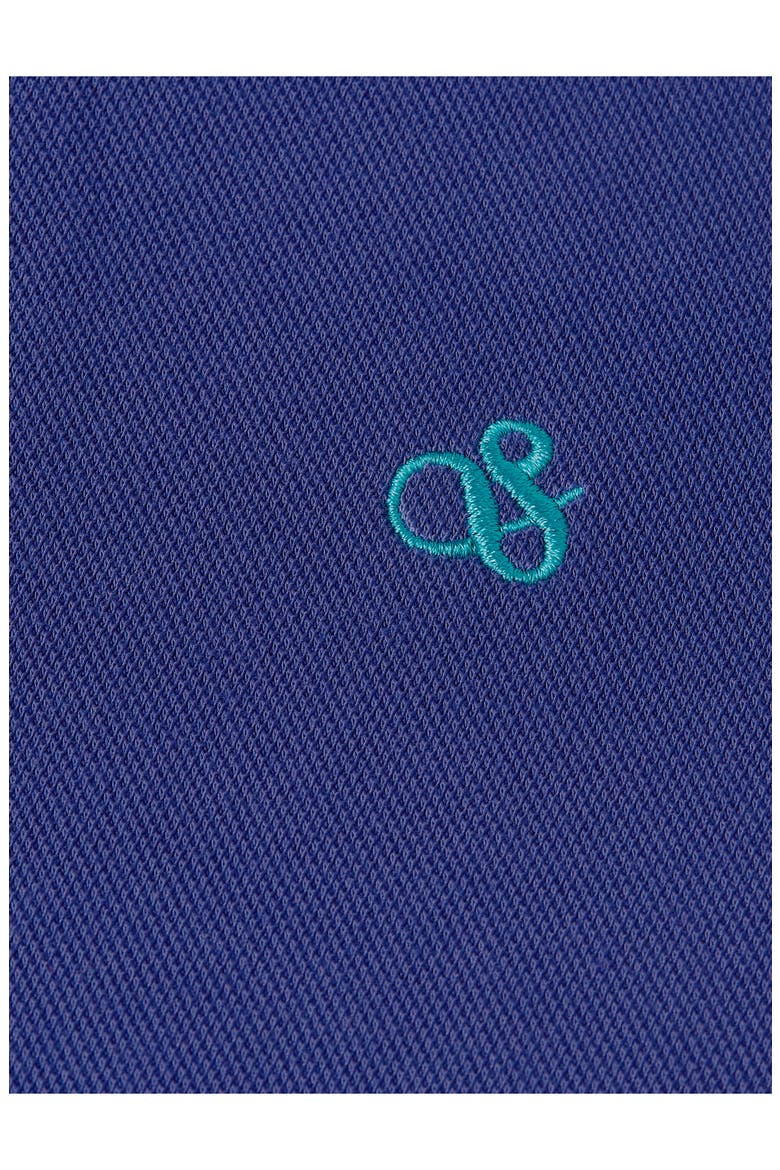Kids' Regular Fit Tipped Embroidered Logo Long Sleeve Polo, Alternate, color, TWILIGHT BLUE