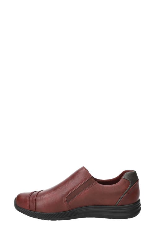 Easy Street Karol Zip Sneaker In Burgundy