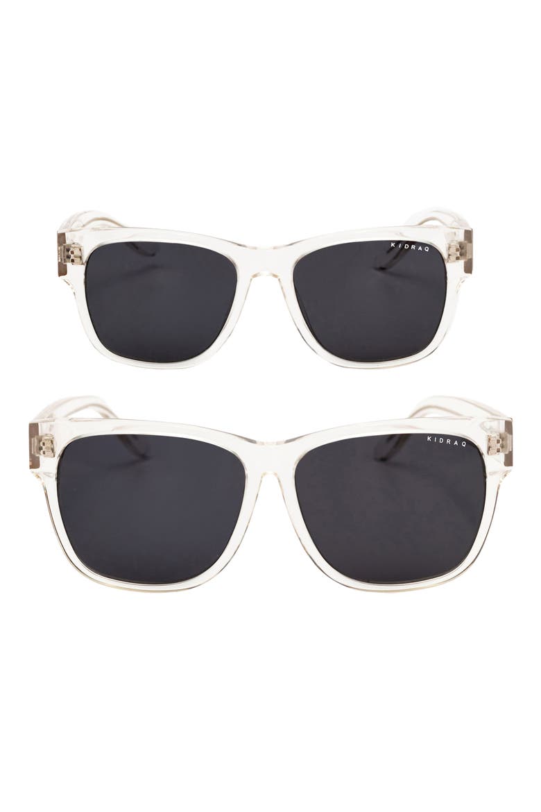 Set of 2 Ocean Wave Sunglasses, Main, color, ICE CLEAR