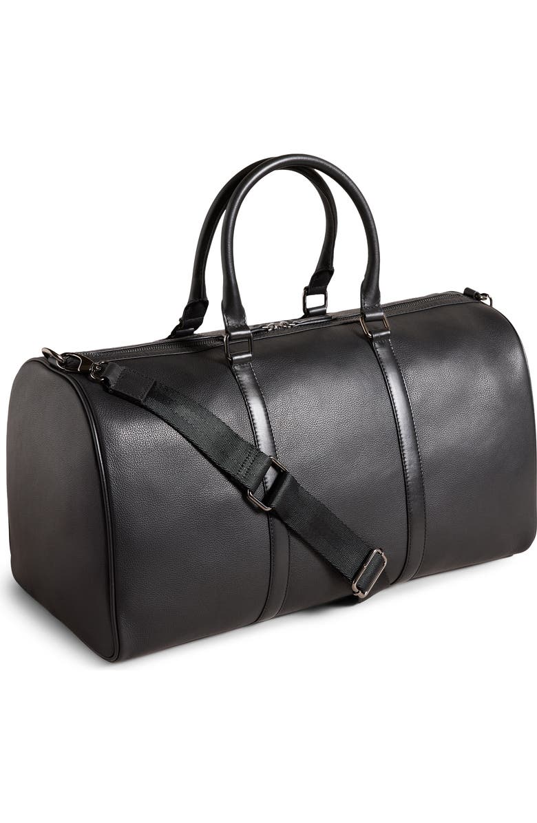 Ted Baker London Canvay Leather Duffle Bag, Alternate, color,