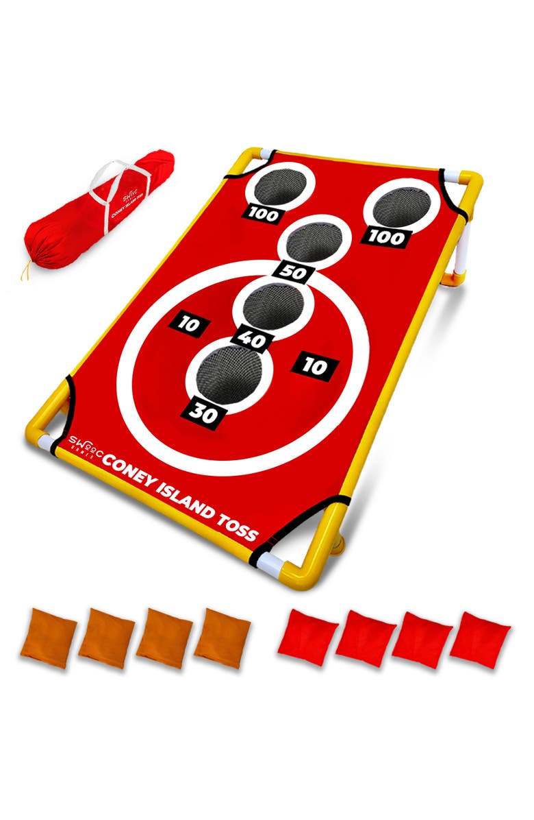 Swooc Games Coney Island Toss | Cornhole Game, Main, color, Red