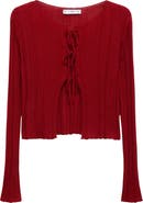 MANGO Tie Front Cardigan