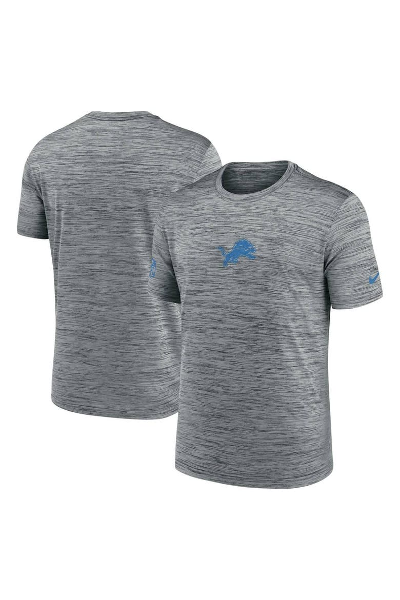 Men's Nike Gray Detroit Lions Sideline Velocity Performance T-Shirt, Main, color, Gray