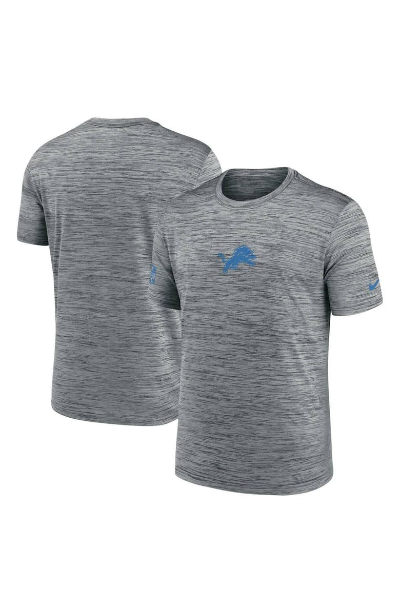 Nike Men's Nike Gray Detroit Lions Sideline Velocity Performance T-Shirt, Main, color, Gray