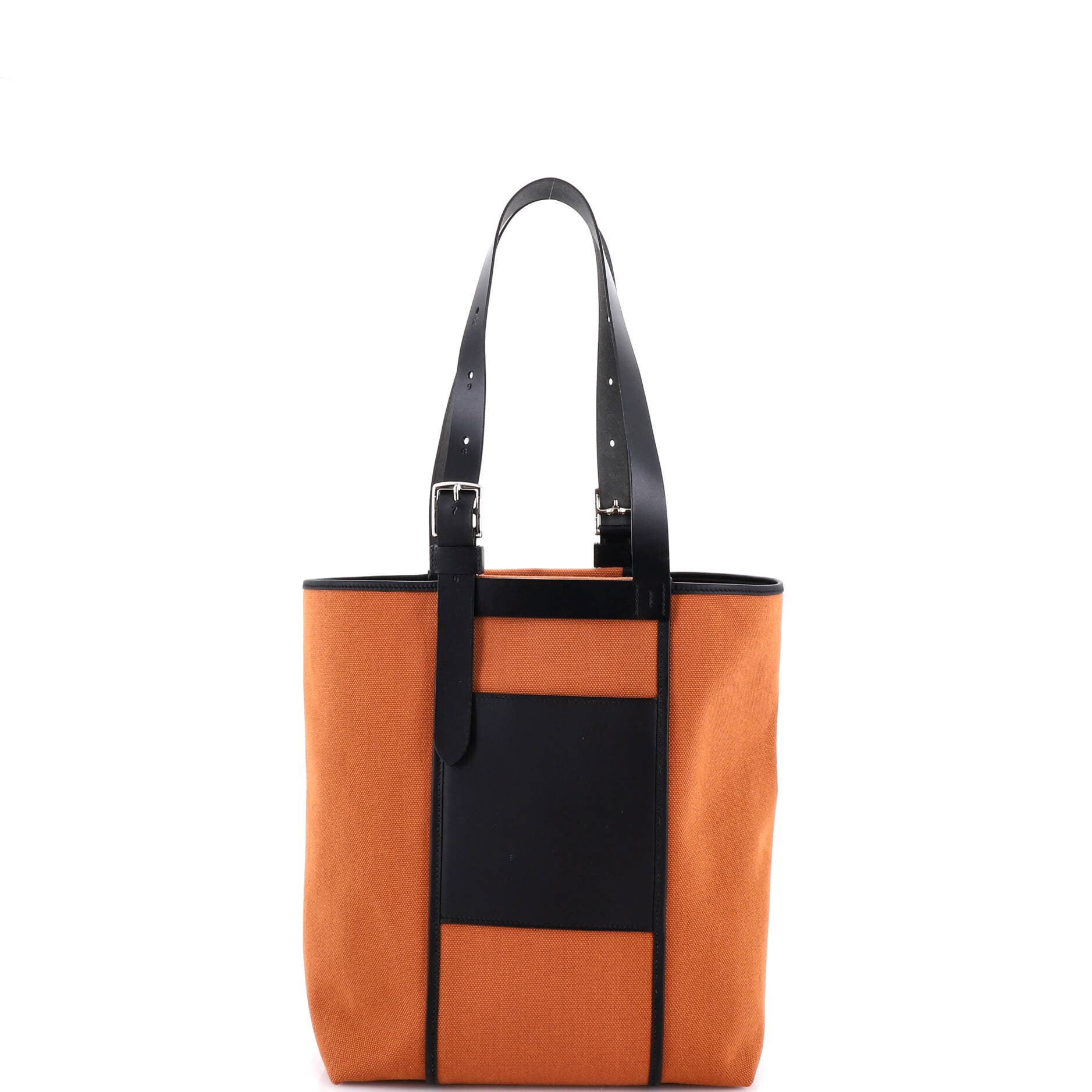 Pre-Owned Hermes Etriviere Pocket Tote Toile and Leather 27, Alternate, color, Cuivre