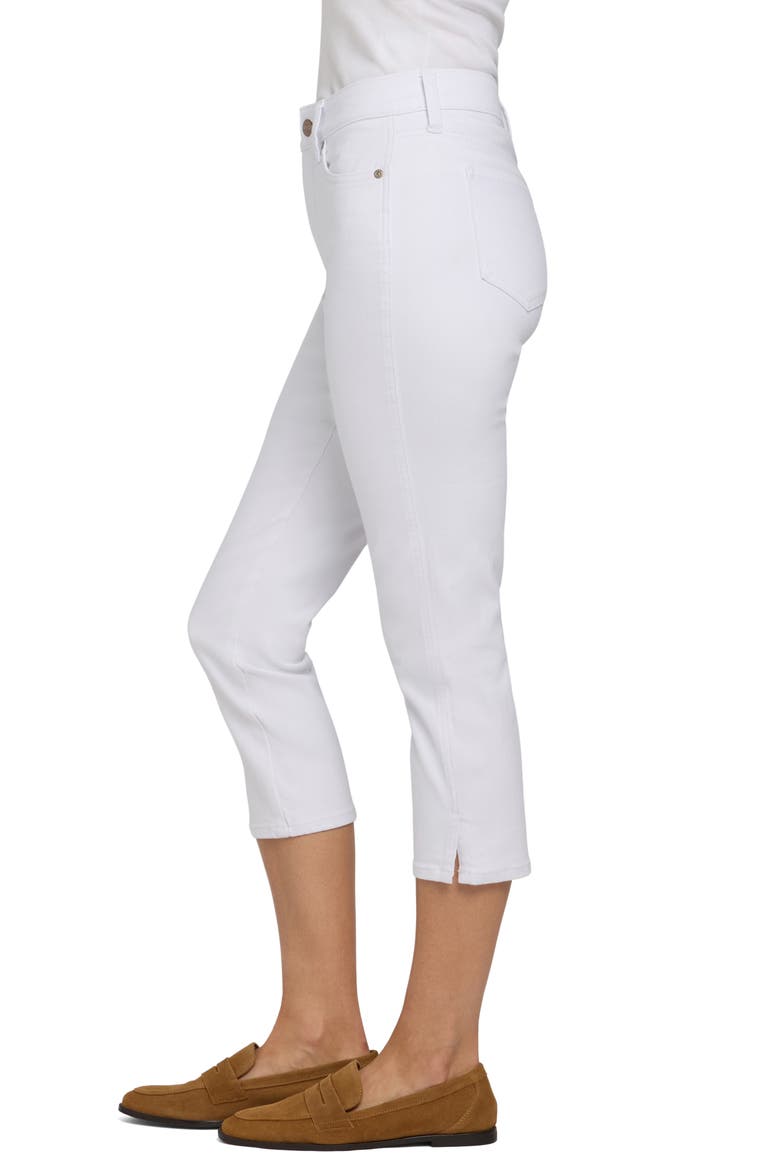 Chloe Cool Embrace® Side Slit Capri Jeans, Alternate, color, OPTIC WHITE