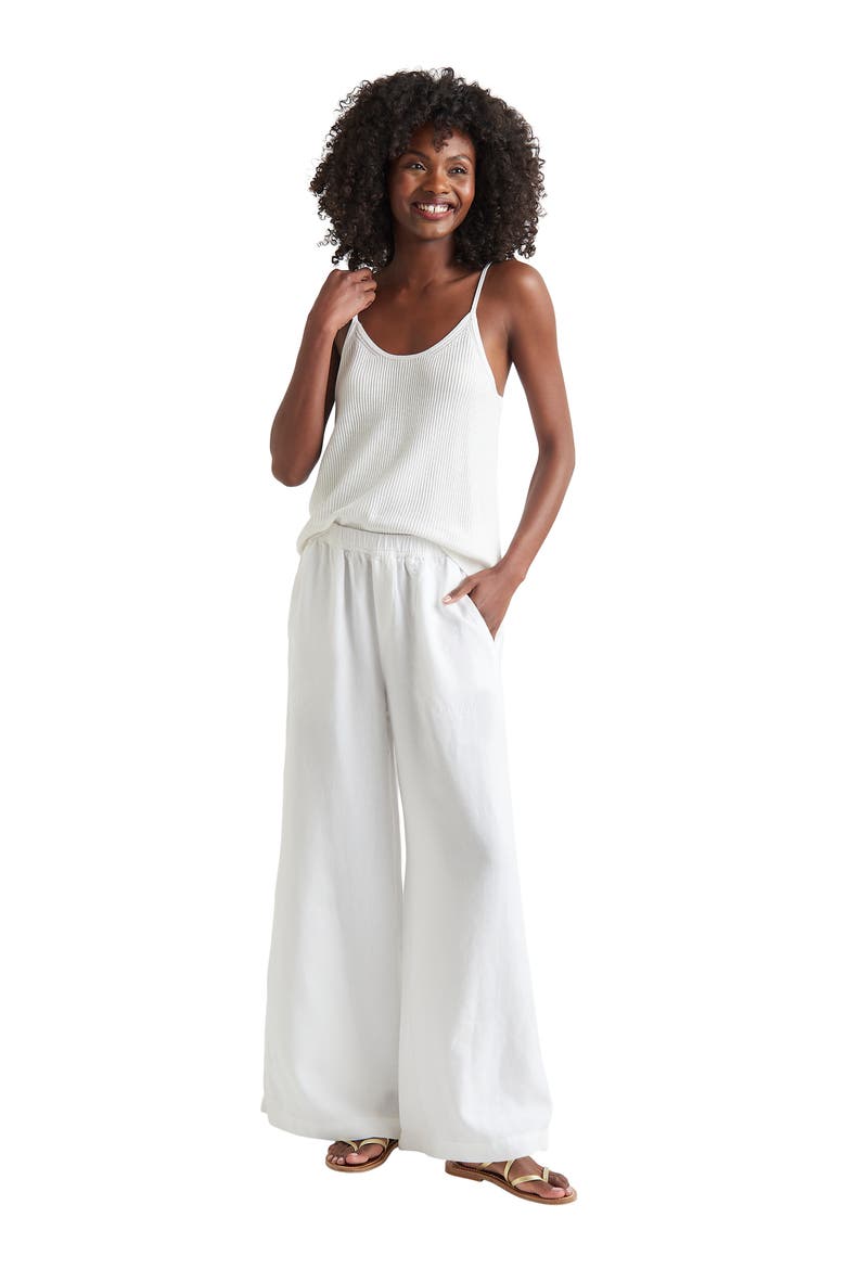 Angie Palazzo Pants, Alternate, color, WHITE