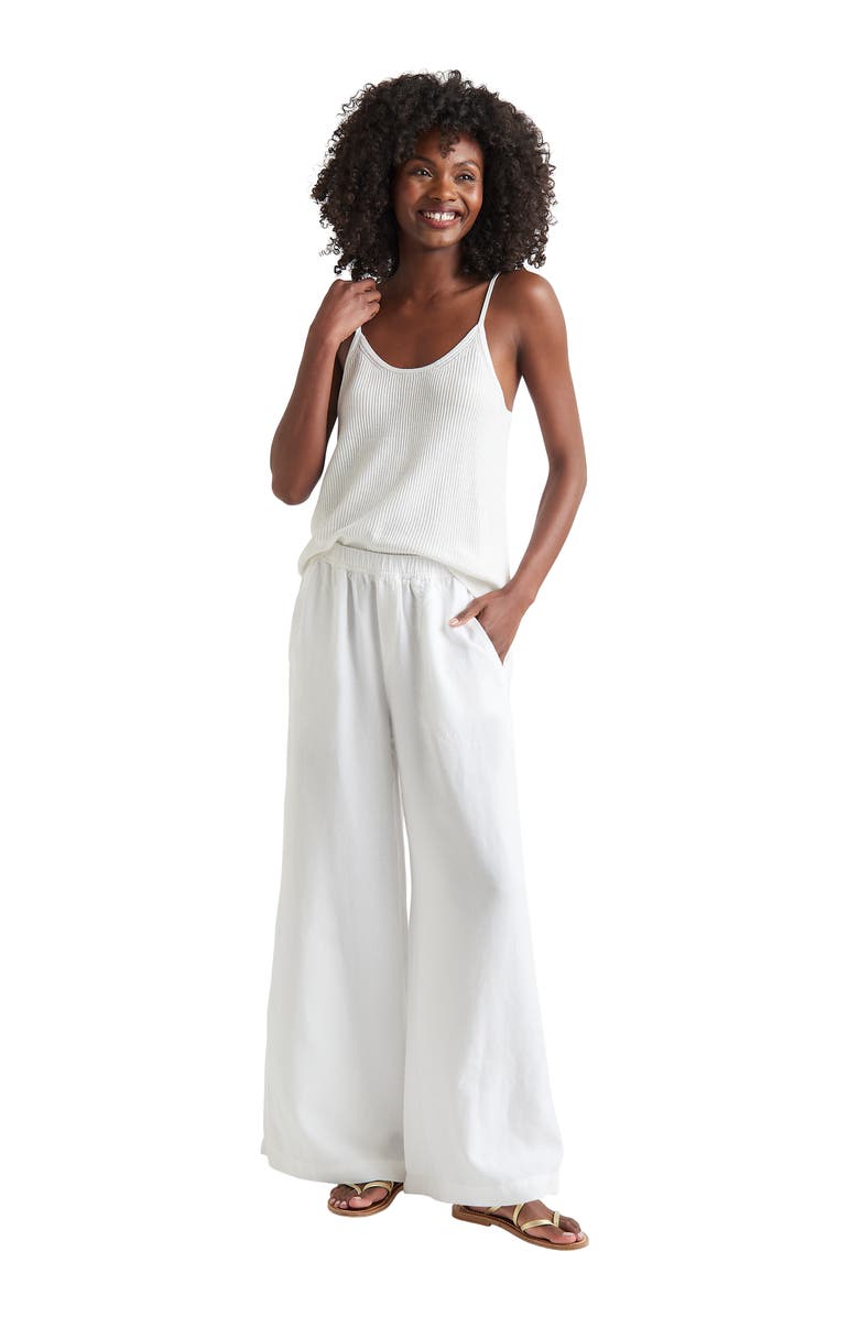 Splendid Angie Palazzo Pants, Alternate, color, White