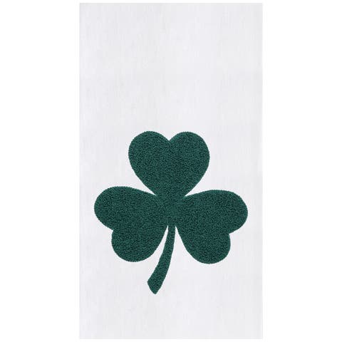 3 Leaf Clover St. Patrick's Day 100% Cotton Flour Sack Handtowel