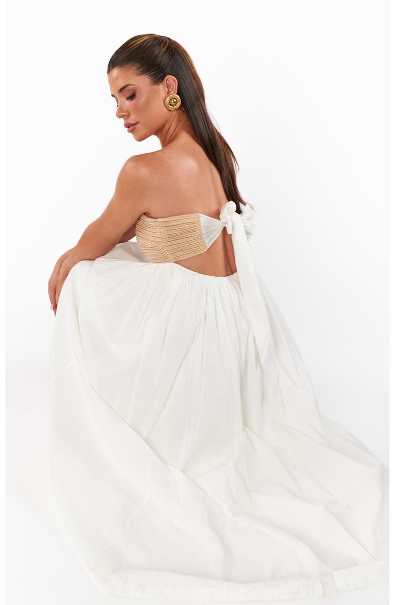 Show Me Your Mumu Dockside Maxi Dress, Alternate, color, White Voile With Twisted Rope