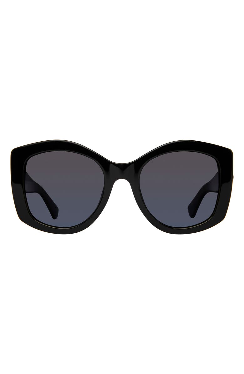 Kurt Geiger London 53mm Gradient Polarized Cat Eye Sunglasses, Main, color, 