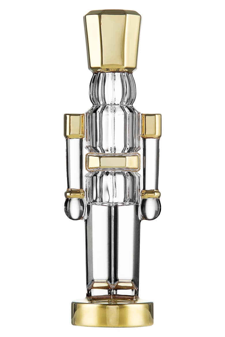 Gilded Standing Nutcracker Ornament, Main, color, NO COLOR