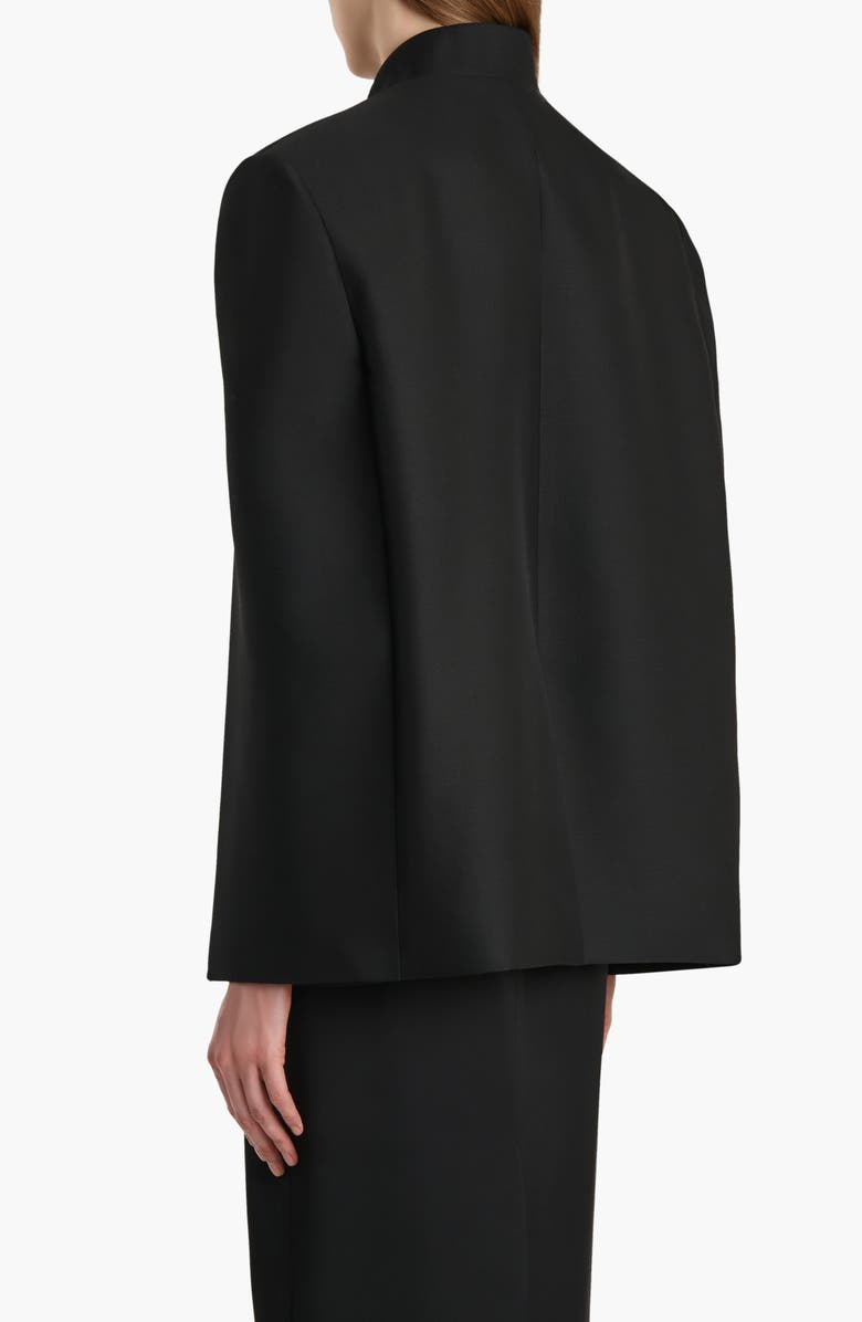 Khaite Dolso Wool & Silk Jacket, Alternate, color, Black