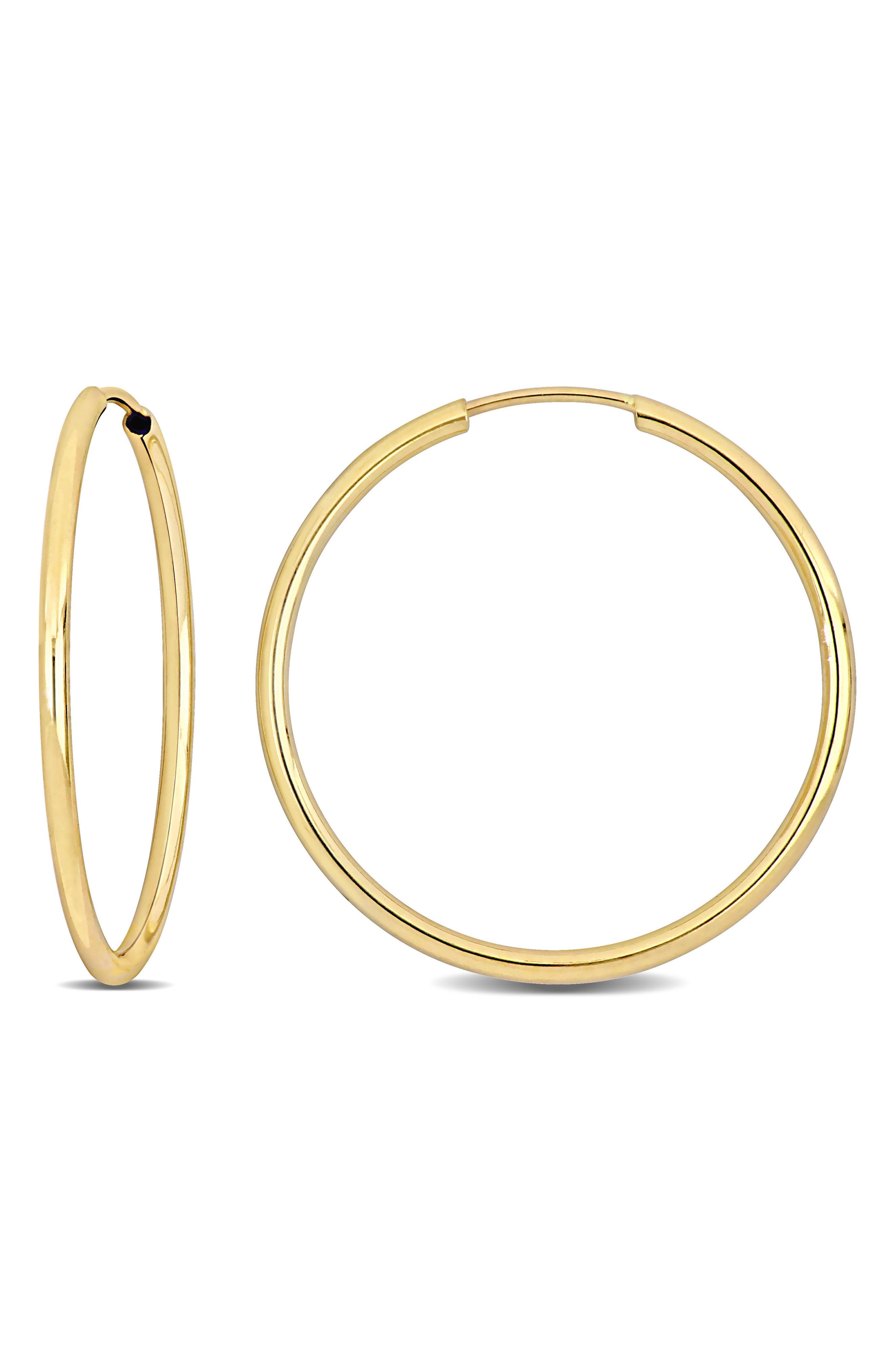 DELMAR 14K Gold Hoop Earrings, 25mm