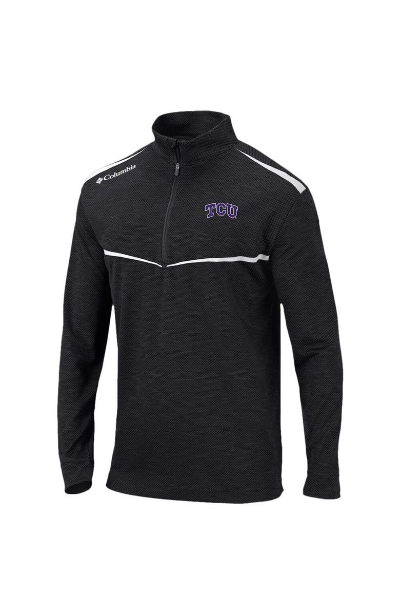 Columbia Men's Columbia Black TCU Horned Frogs Scorecard Quarter-Zip Jacket, Alternate, color, 