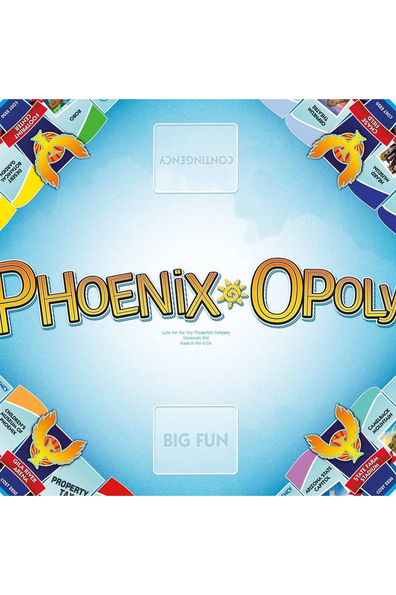 Phoenix Opoly Board Game, Alternate, color, Multicolored