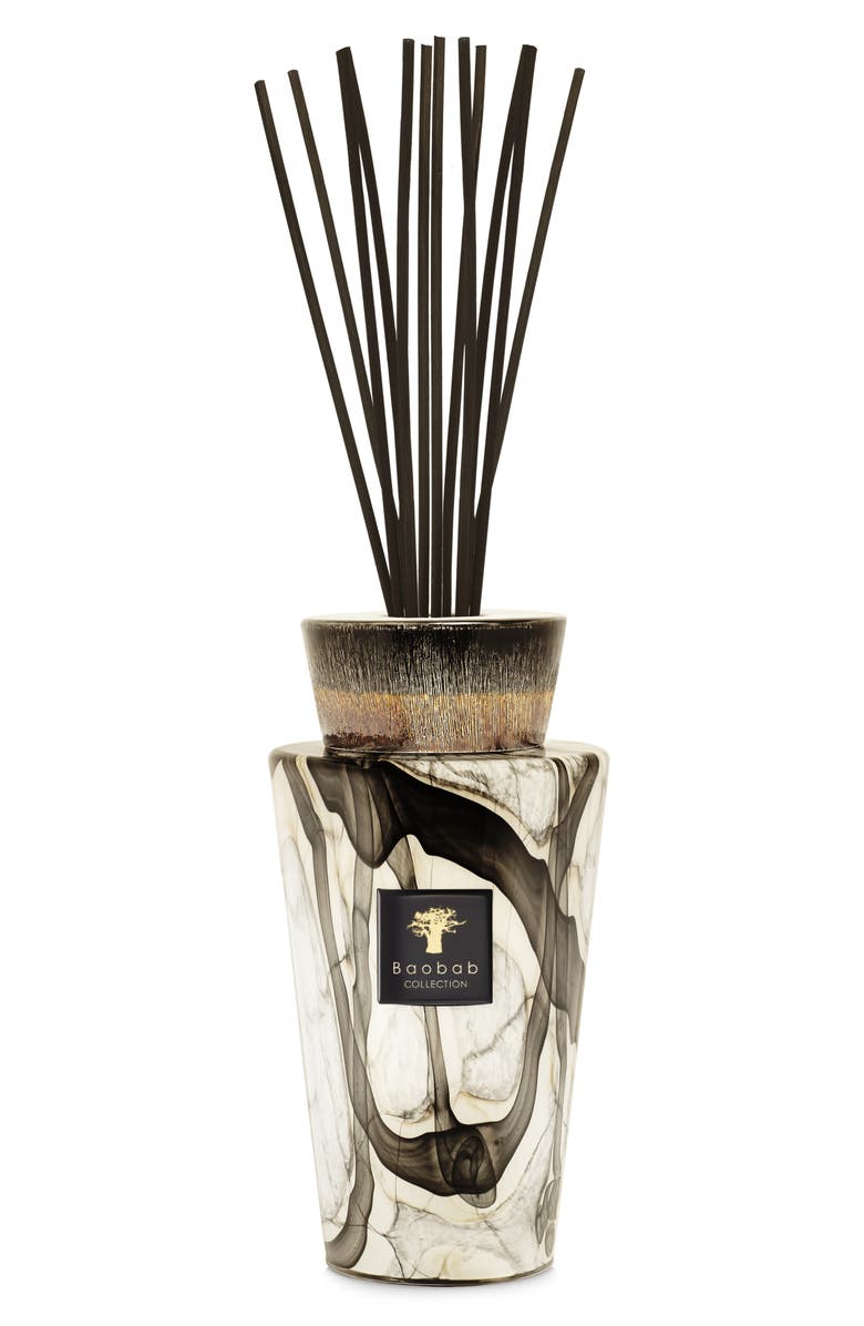 Baobab Collection Totem Stones Marble Large Luxury Fragrance Diffuser, Main, color, Black/ Beige/ White