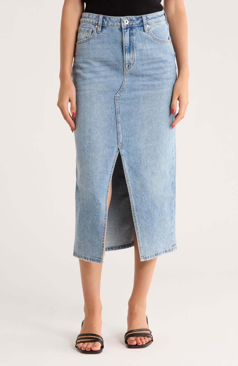 Sanctuary Denim Midi Skirt, Main, color,