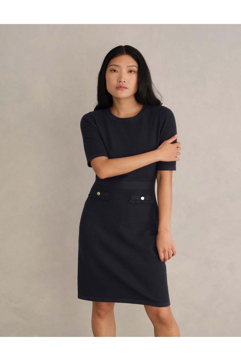 Petra Knitted Dress, Alternate, color, Hobbs Navy