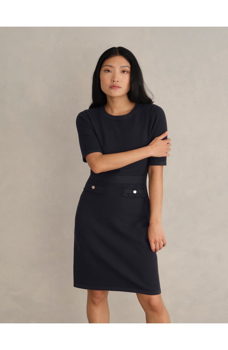 HOBBS LONDON Petra Knitted Dress, Alternate, color, Hobbs Navy