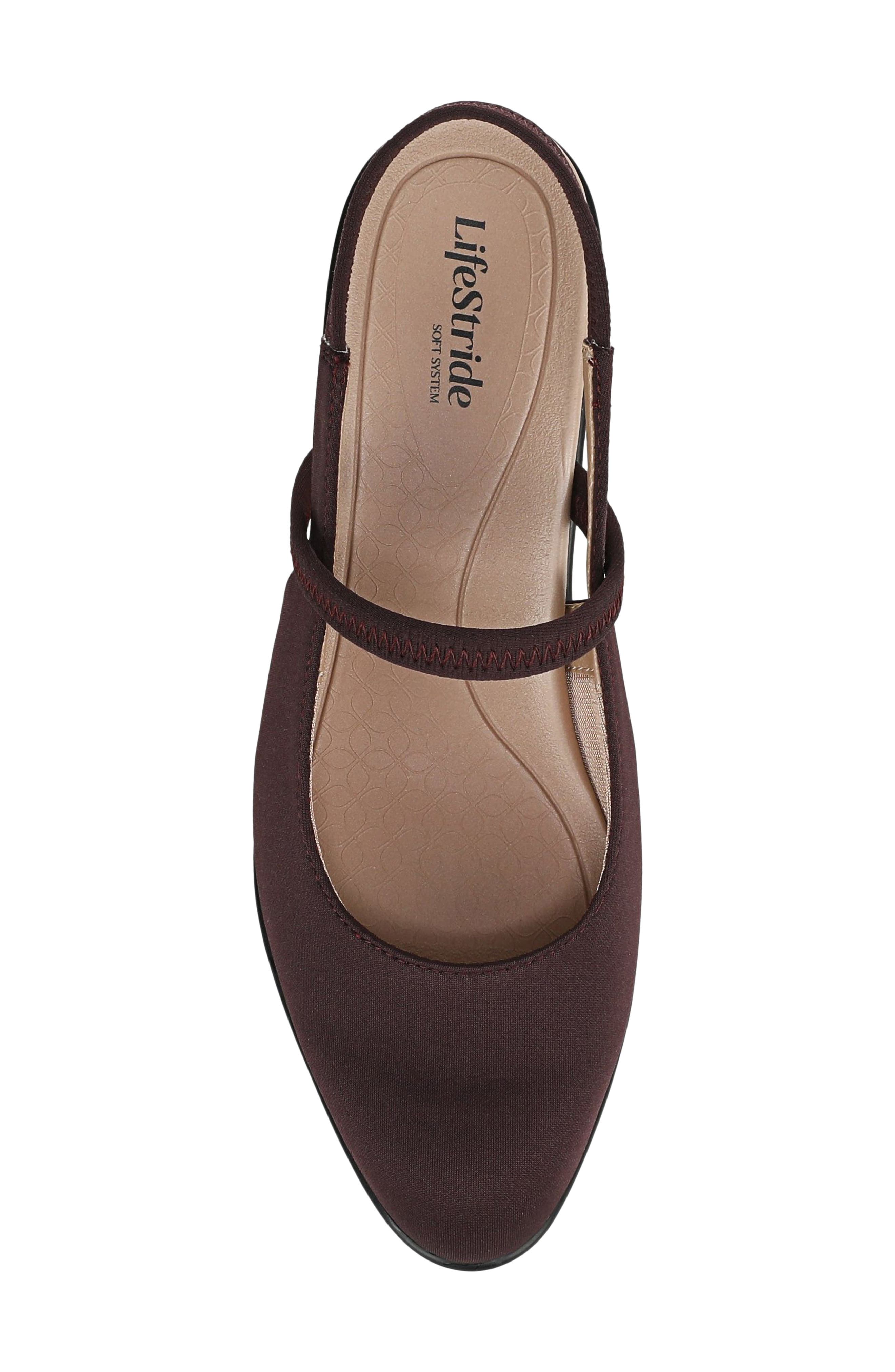 Evoke Slingback Mary Jane Platform Pump, Alternate, color, CHOCOLATE PLUM