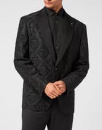 PHILIPP PLEIN Wool Blazer Lord Fit Hexagon Men