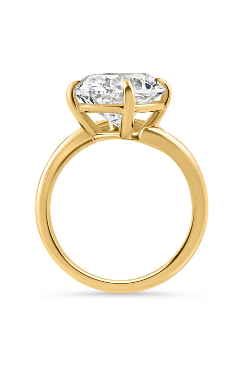 Certified 7Ct Oval Diamond Engagement Ring 14k Gold Lab Grown, Alternate, color, 14k Yellow Gold