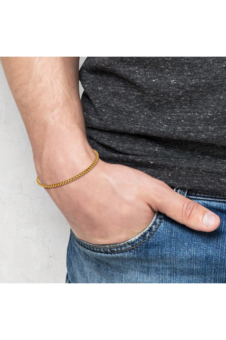 Men's Rope Chain Necklace & Bracelet Set, Gold-Tone, Alternate, color, Metallic Gold