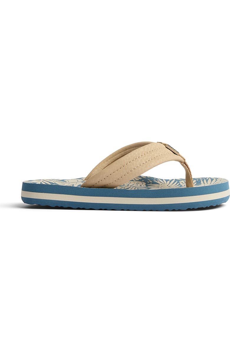 Reef Kids' Ahi Flip Flop, Alternate, color, Blue/ Tan Palm