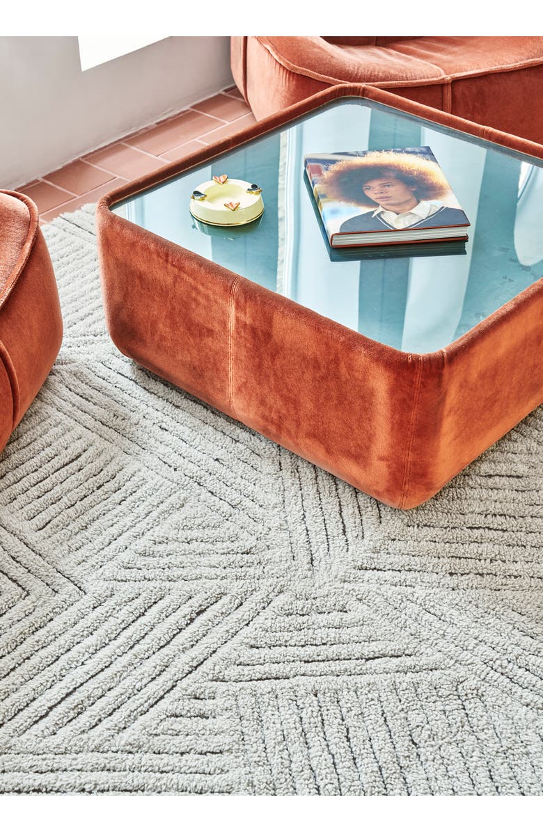 Lorena Canals Woolable Golden Coffee Washable Wool Rug, Alternate, color, Almond